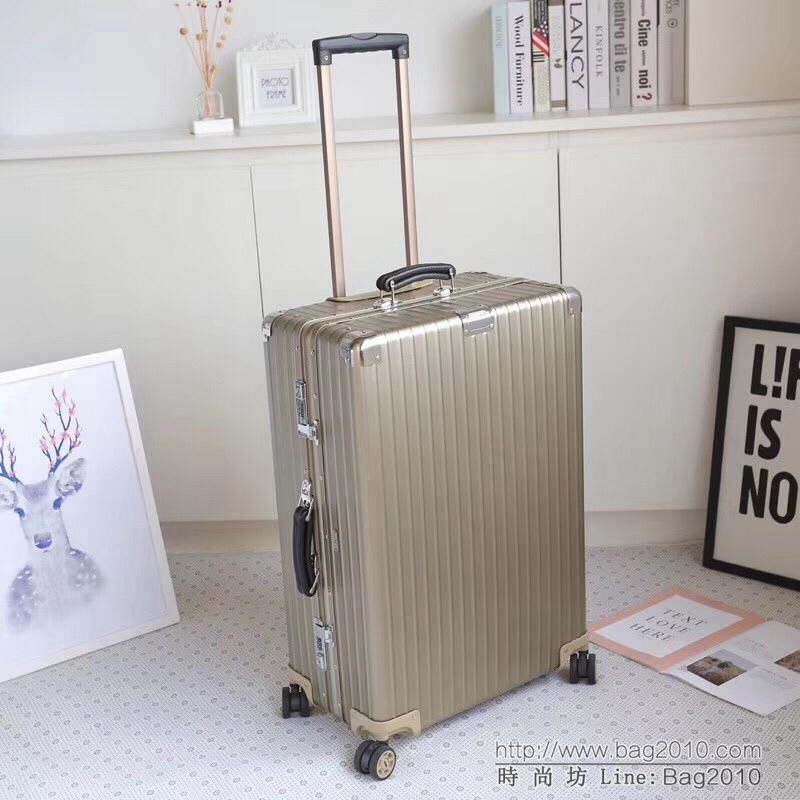 RIMOWA日默瓦 經典款不老款 復古款原單一體LongRimowa日默瓦 拉箱/拉杆箱 20寸登機箱  xbt1150